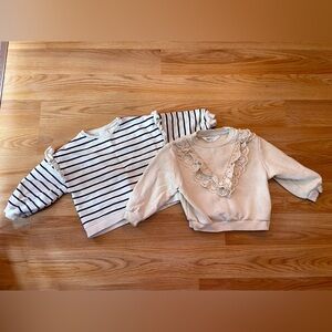 HM / Zara Toddler Sweatshirt Bundle 2t
